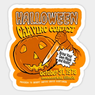 Halloween Carving Contest 1978 Sticker